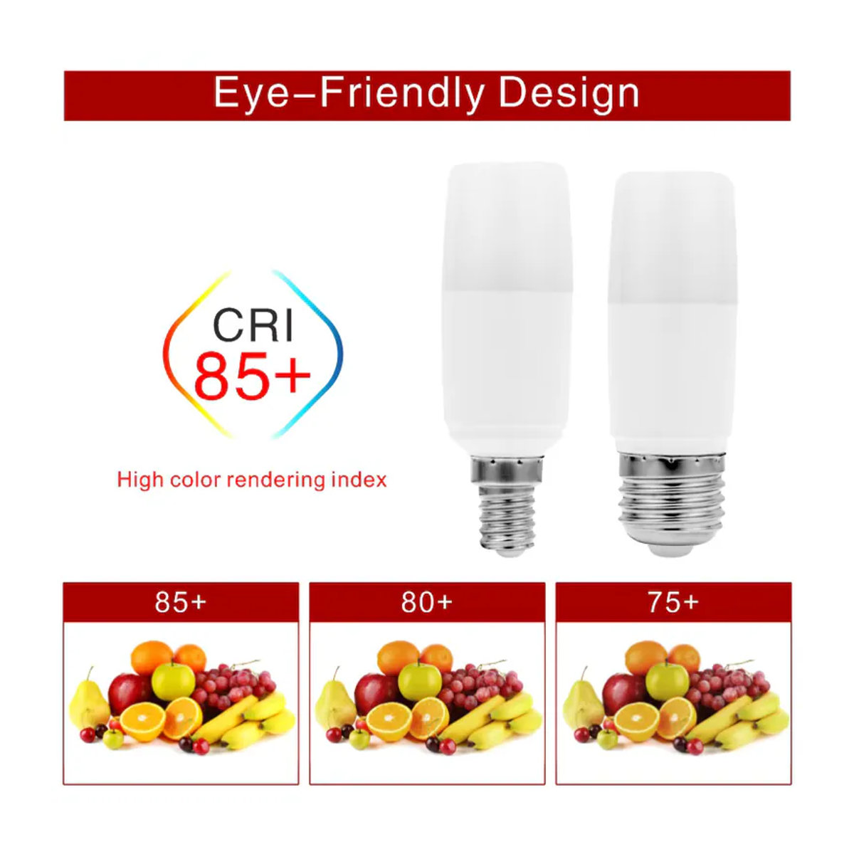 GOT LIANG LED Mais Birne Zylindrische Glühbirne E27 E14 Minimalistisch für Kronleuchter und Kerzenlicht 220V-240V - Bild 3