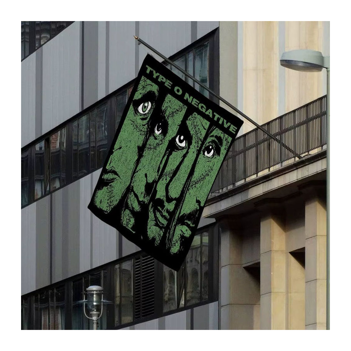 Gothic Metal Band T-Typ O N-Negative Anime Wandbanner aus Textil in Grün, H x B: 70 x 50 cm - Bild 5