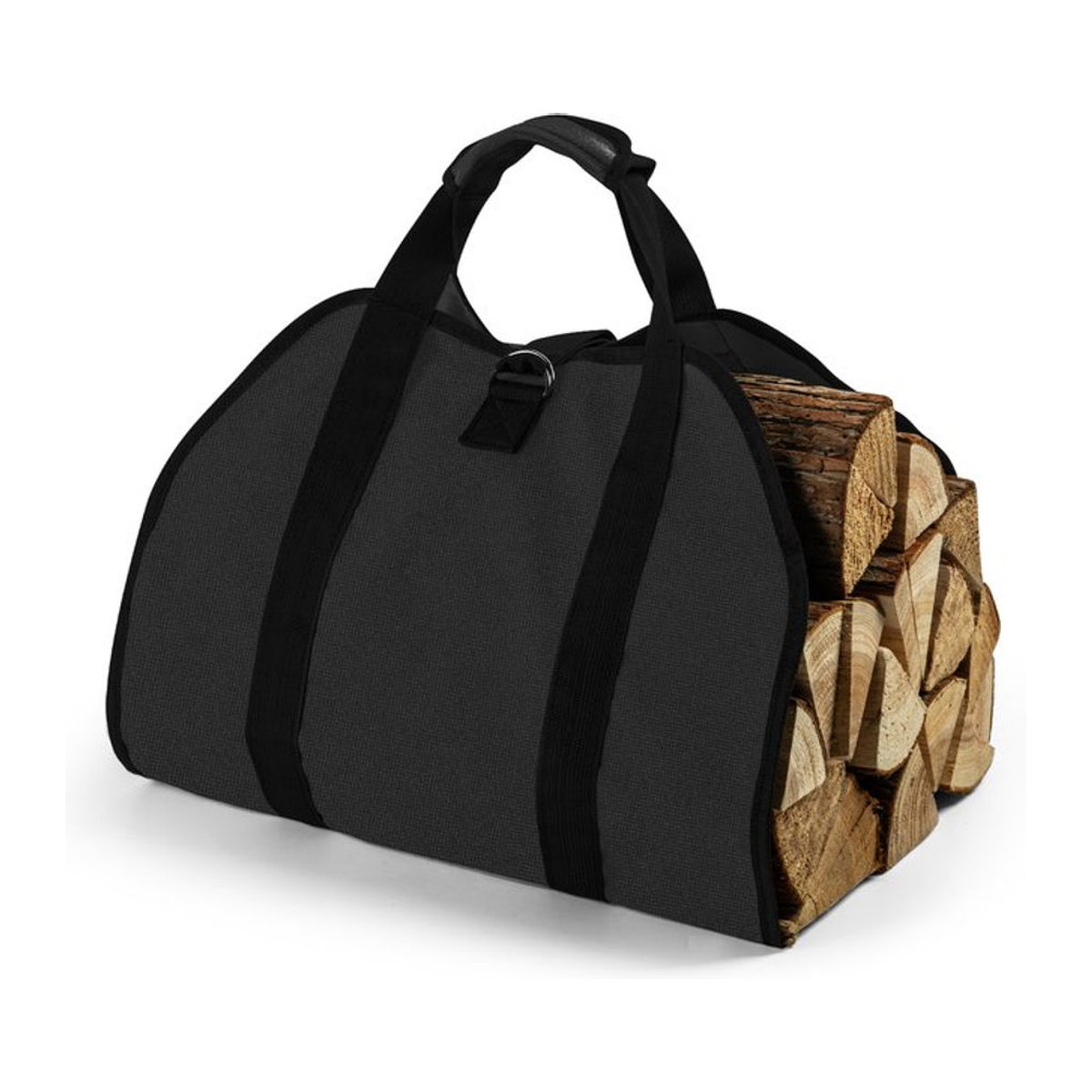 Goture Brennholztasche aus robustem 12 oz Canvas mit Griffen, B/H: 99 x 48 cm - Bild 1