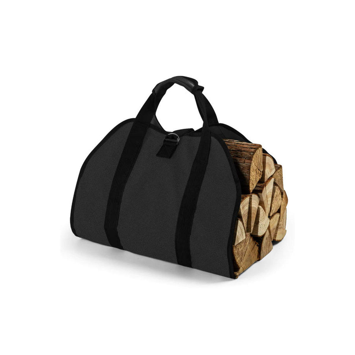 Goture Brennholztasche aus robustem 12 oz Canvas mit Griffen, B/H: 99 x 48 cm - Bild 7