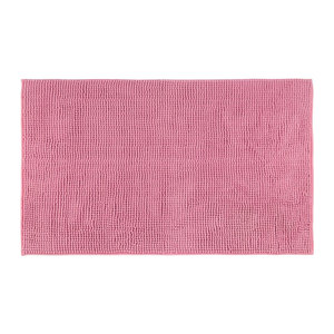 GÖZZE Badteppich Chenille in Rosa, rechteckig und saugstark, Breite: 60 cm, Länge: 100 cm
