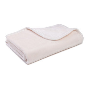 GÖZZE Kinder- und Babydecke Cashmere Felling in Wollweiß, B x L: 100 x 150 cm
