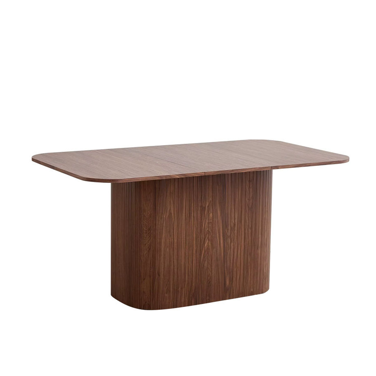 GrandCA HOME Esstisch aus Massivholz und Metall im skandinavischen Industrial Design, rechteckig, Nussbaum/Gelb - Bild 4