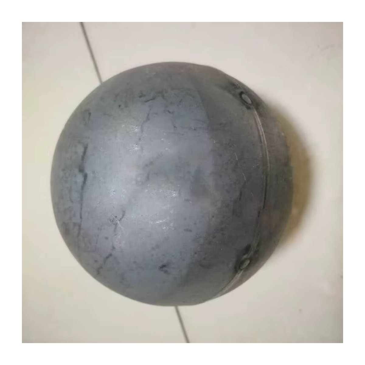 Graue hohle Eisenkugeln als Gitterdekoration im Industrial Design für Terrasse und Architektur, Durchmesser: 30 bis 250 mm - Bild 5