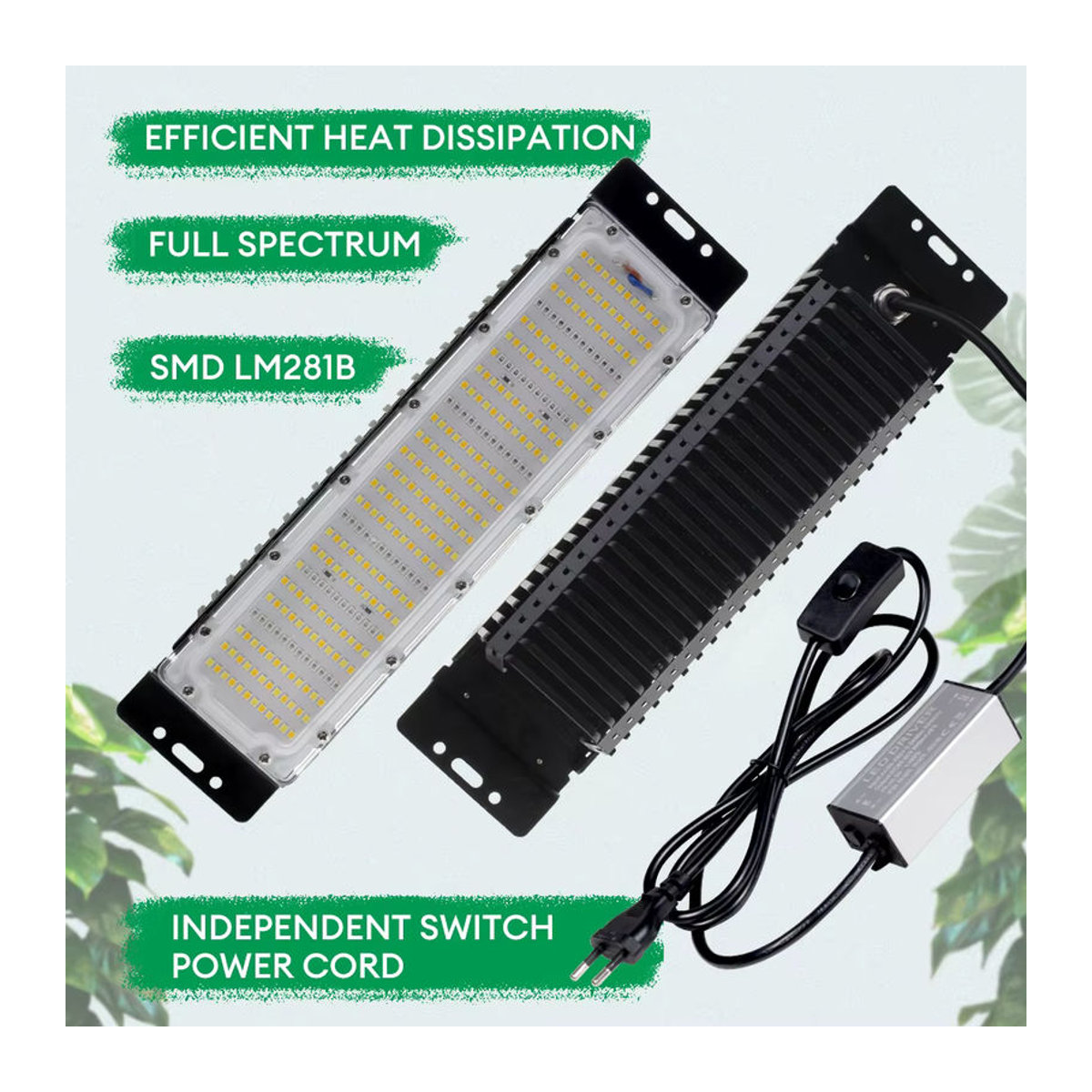 GRAXGROW Vollspektrum-LED-Pflanzenlicht 50 W wasserdicht für Gewächshaus und Hydrokultur - Bild 2