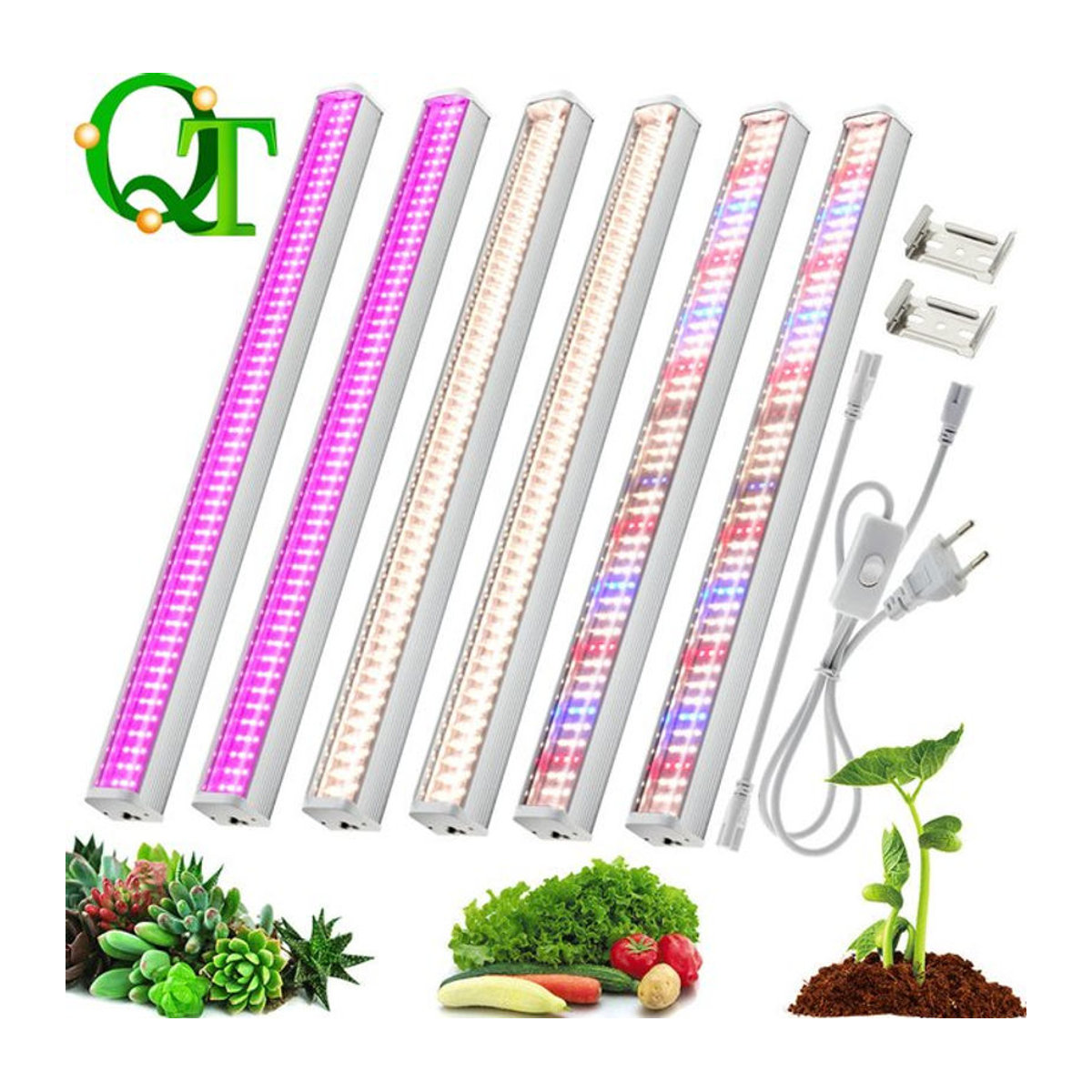 GRAXGROW Vollspektrum-LED-Wachstumsröhre in Neutralweiß für Gewächshäuser und hydroponische Pflanzen - Bild 1