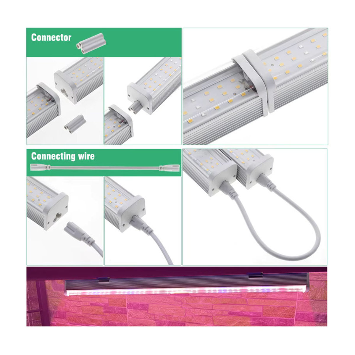 GRAXGROW Vollspektrum-LED-Wachstumsröhre in Neutralweiß für Gewächshäuser und hydroponische Pflanzen - Bild 4