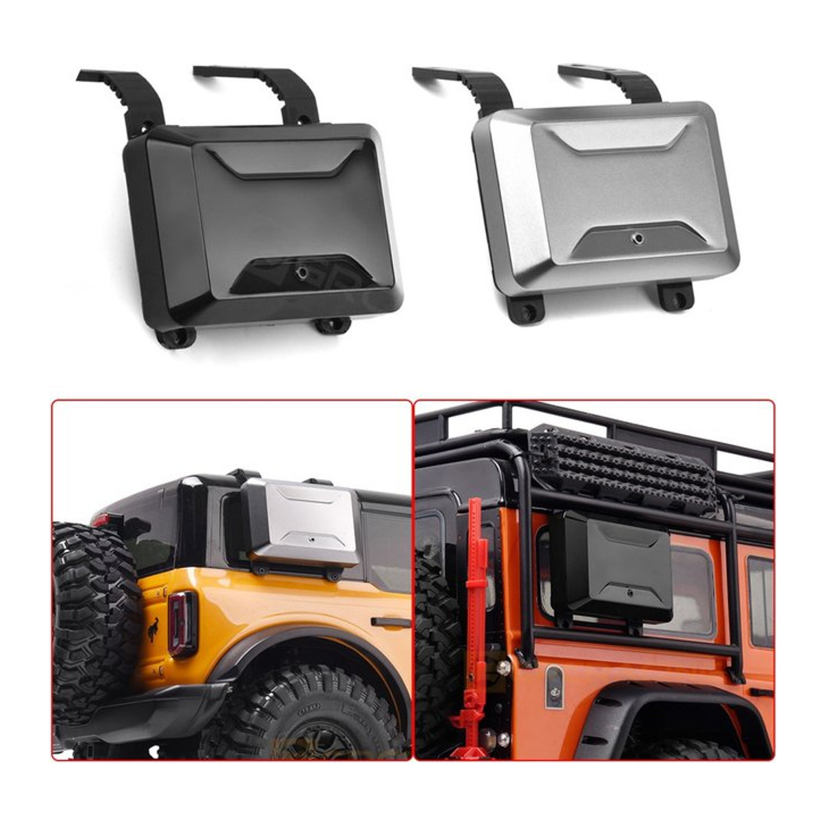 GRC RC Auto Zubehör 1/10 Scale Simulation Toolbox/Tasche aus Kunststoff in Schwarz oder Weiß G172BS/W/B - Bild 1
