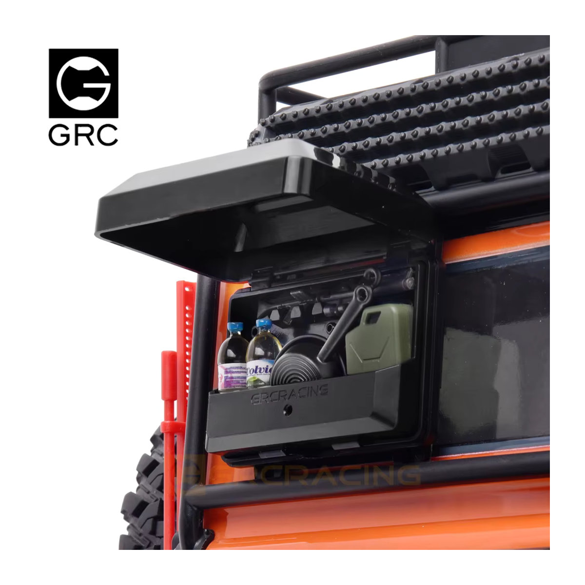 GRC RC Auto Zubehör 1/10 Scale Simulation Toolbox/Tasche aus Kunststoff in Schwarz oder Weiß G172BS/W/B - Bild 4