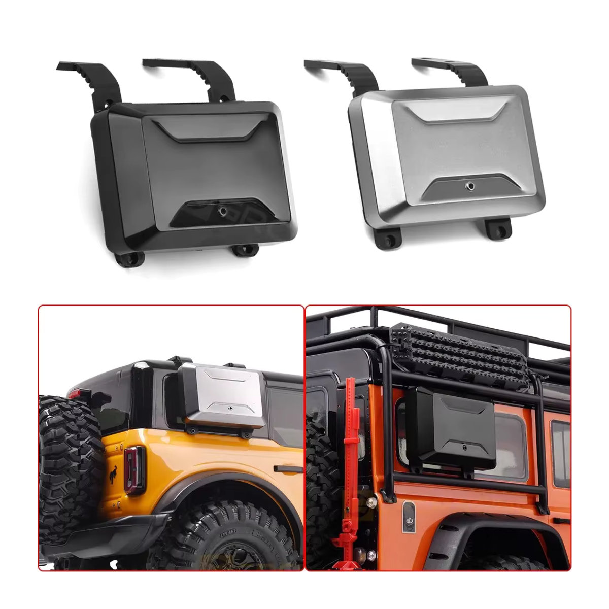 GRC RC Auto Zubehör 1/10 Scale Simulation Toolbox/Tasche aus Kunststoff in Schwarz oder Weiß G172BS/W/B - Bild 5