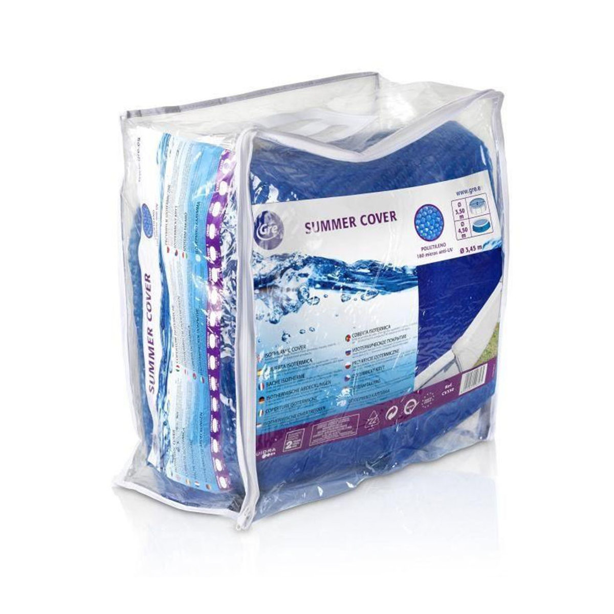 GRE Luftpolsterfolie für Rundpools, Blau, Durchmesser: 350 cm - Bild 2