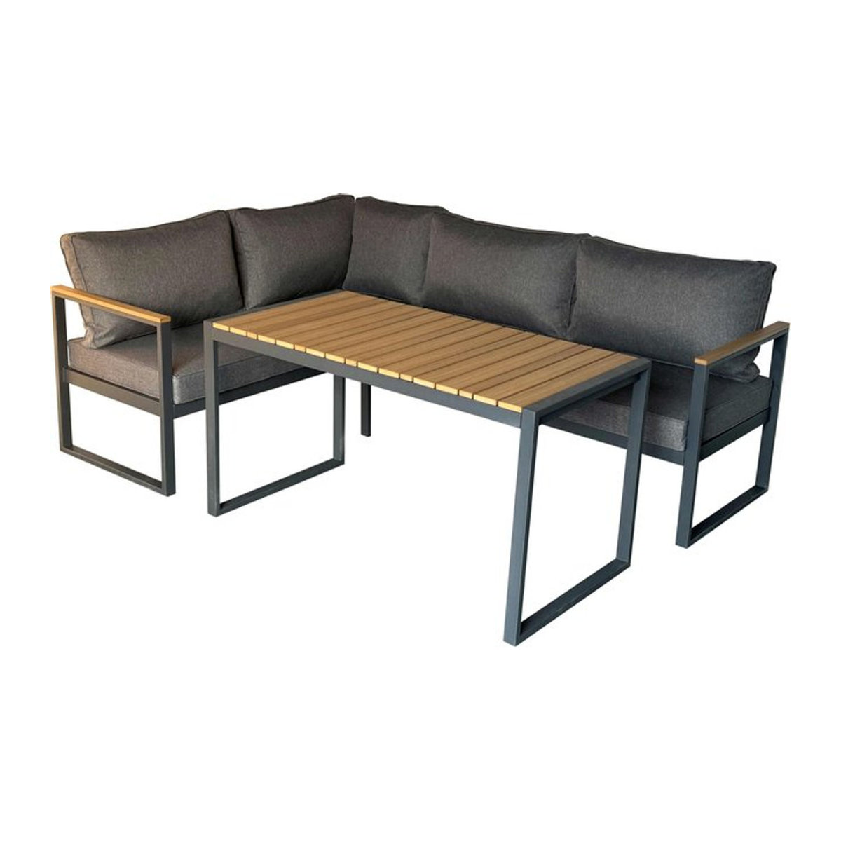 Greemotion Toledo Essgruppe Lounge-Set in Grau mit Polyester-Stoffbezug - Bild 1