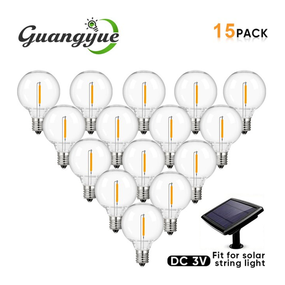 Grensk Retro-LED-Glühbirne Filament E12 1 W Warmweiß 2700 K Kugellicht - Bild 1