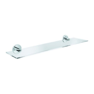Grohe Essentials Duschablage aus Glas und Metall in Chrom/Silber