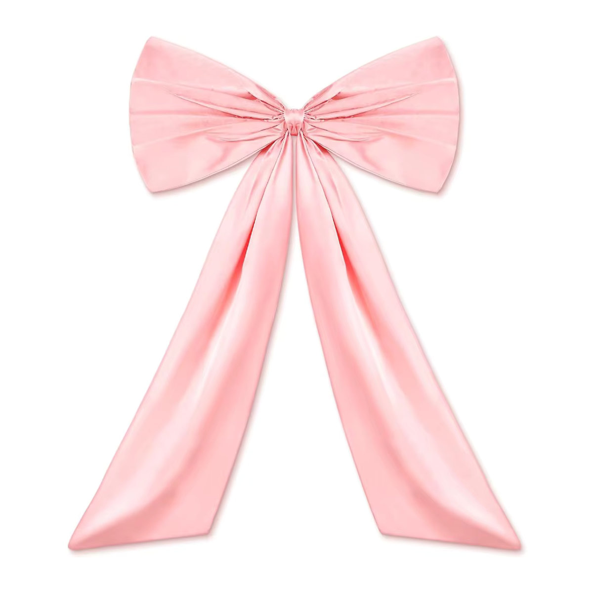 Große rosa Textilschleife als hängende Wanddekoration für Geburtstag und Party im Kokettschick - Bild 2