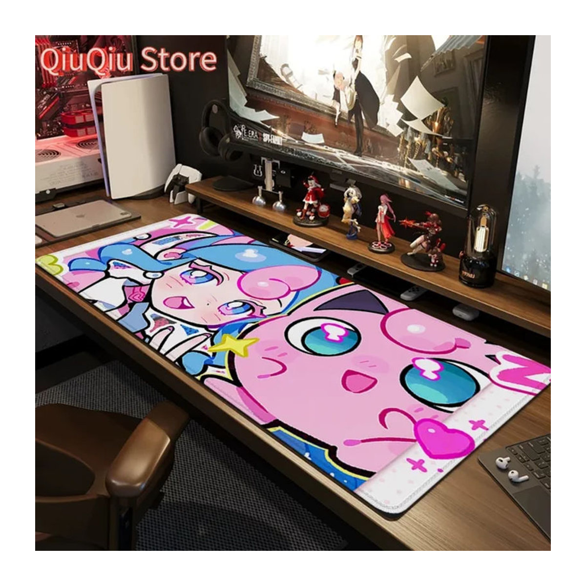 Großes Mousepad Jigglypuff Pokemon Kawaii Schreibtischunterlage von Potdemiel in Mehrfarbig - Bild 1
