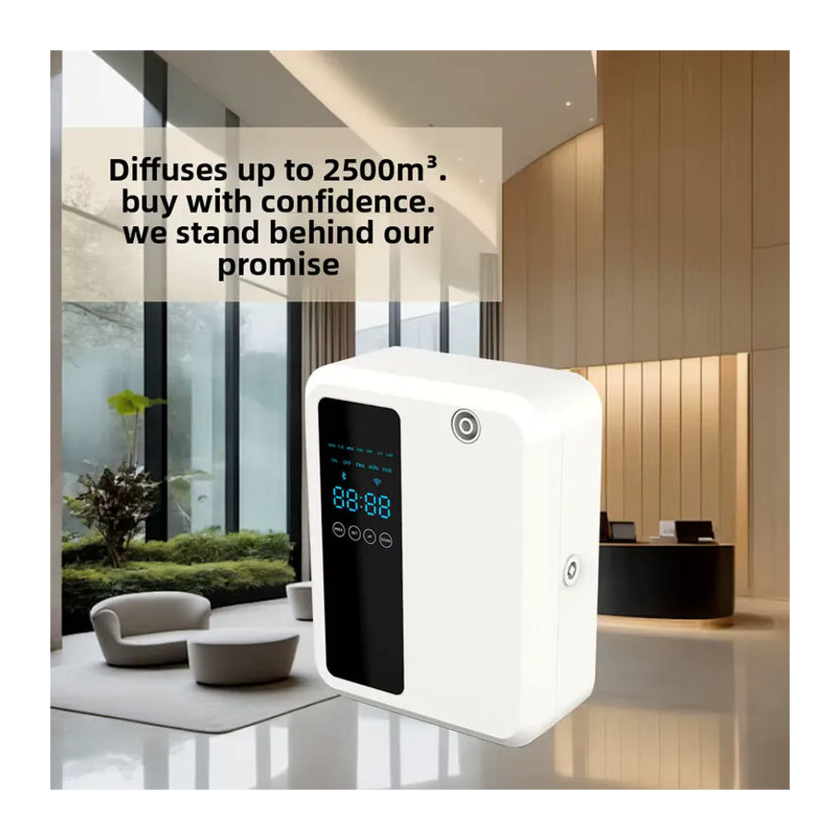 GRTCO Automatischer elektrischer Duftspender für ätherische Öle, 500ml, Weiß, Wandmontage - Bild 3