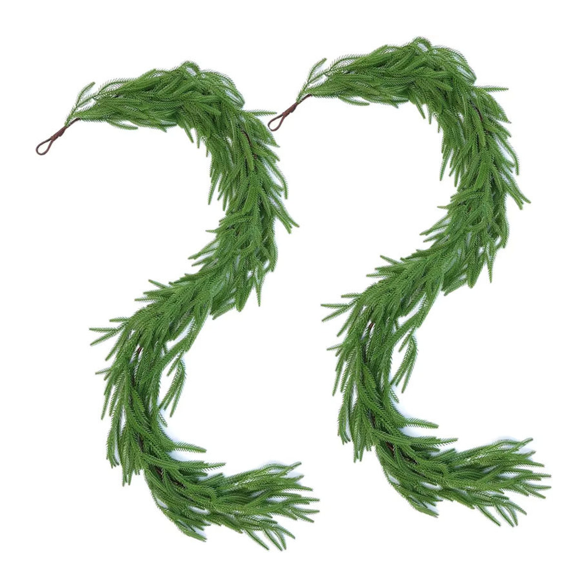 Grüne Künstliche Rattan-Ranken als Hängende Dekoration für Weihnachten und Garten - Bild 5