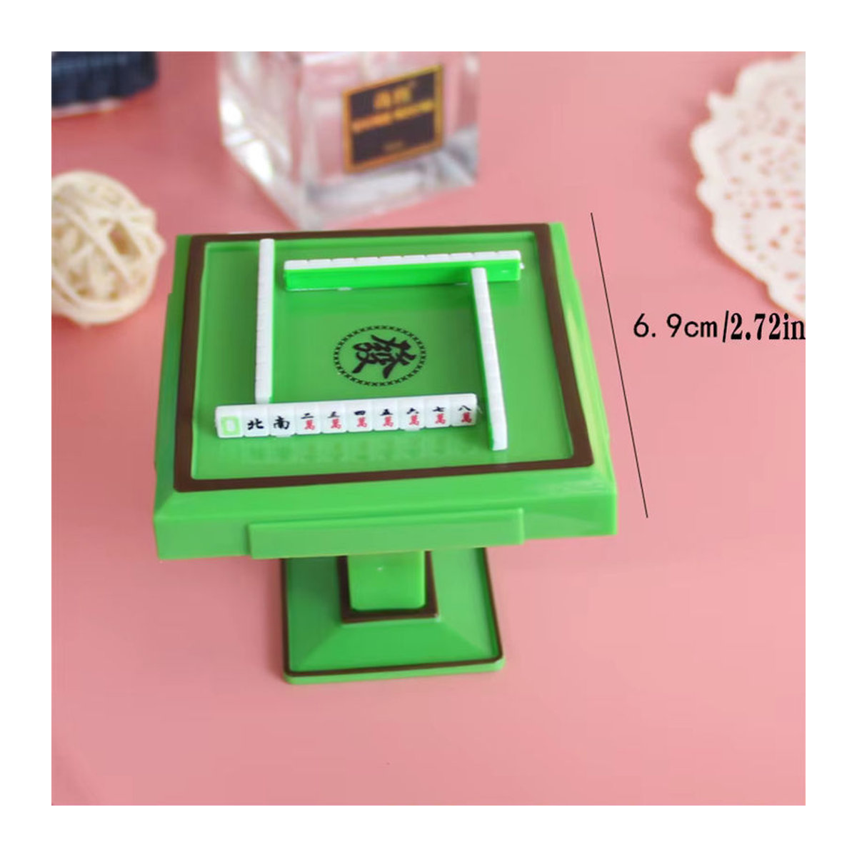 Grüne Mahjong Tischdekoration aus Kunststoff für Geburtstag und Feierlichkeiten - Bild 1