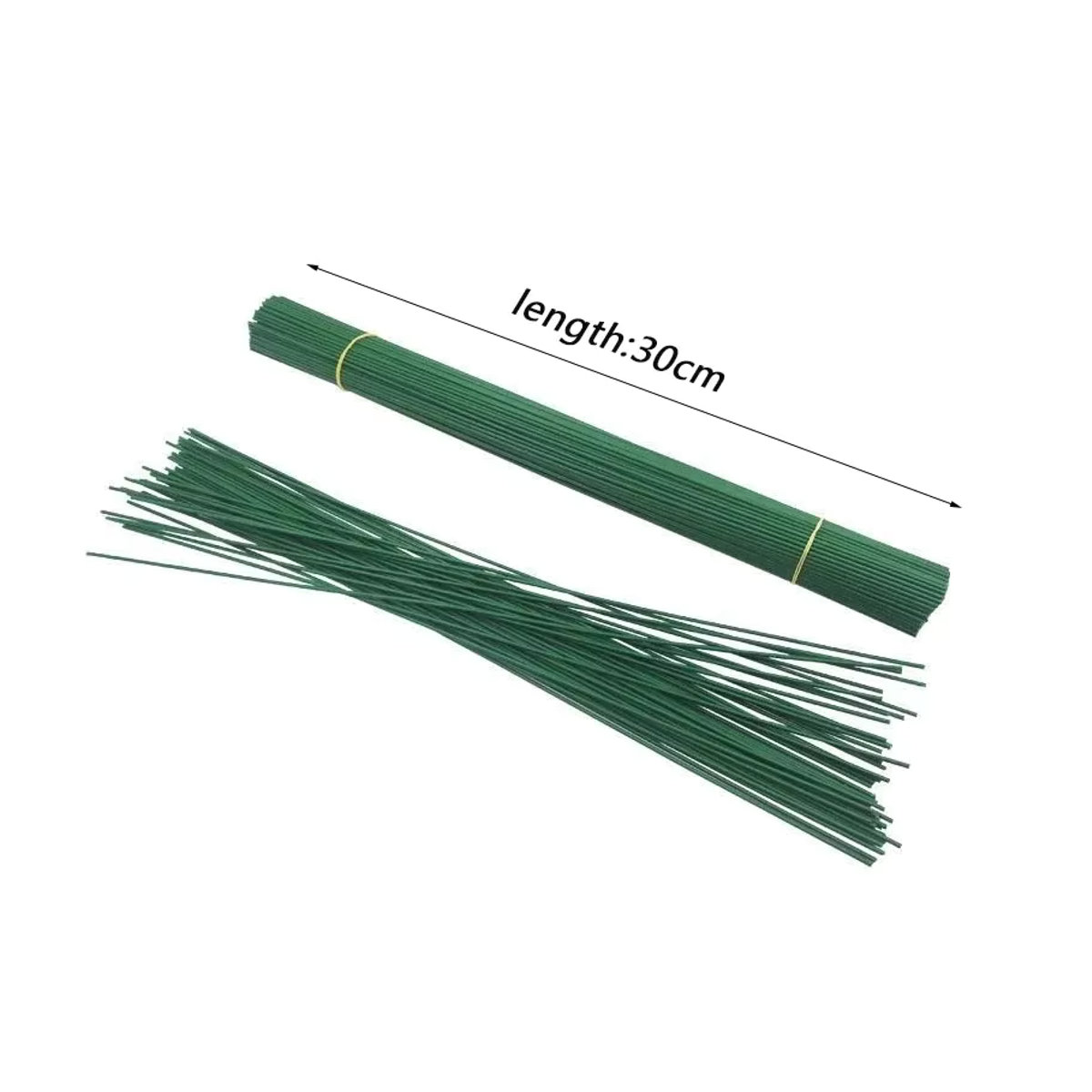 Grüner künstlicher Blumenstiel aus Metall für DIY-Chenille-Stiele und Simulationsblumen - Bild 3