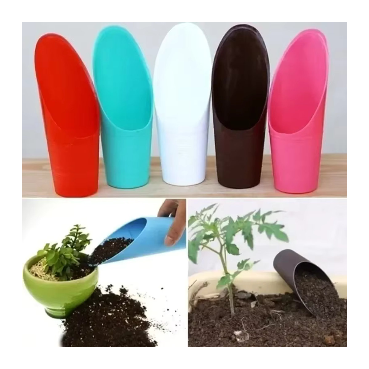 Grüner Sukkulentenbecher aus Kunststoff für deine Topfpflanzen und Gartenarbeit - Bild 2