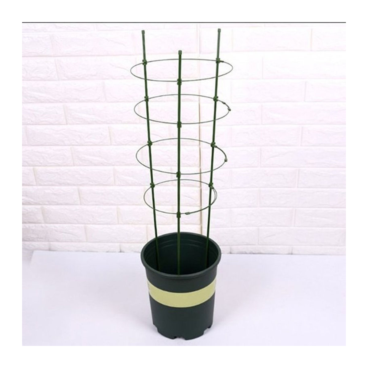 Grünes Kletterspalier aus beschichtetem Stahl für Reben und Pflanzen, 45 cm Höhe - Bild 1