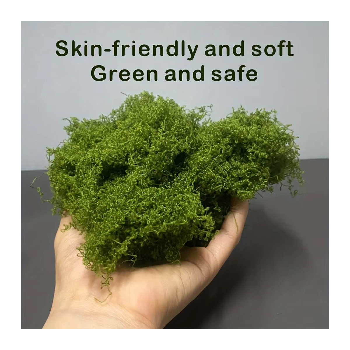 Grünes künstliches Moos für DIY-Handwerk und Dekoration, 50 g - Bild 4
