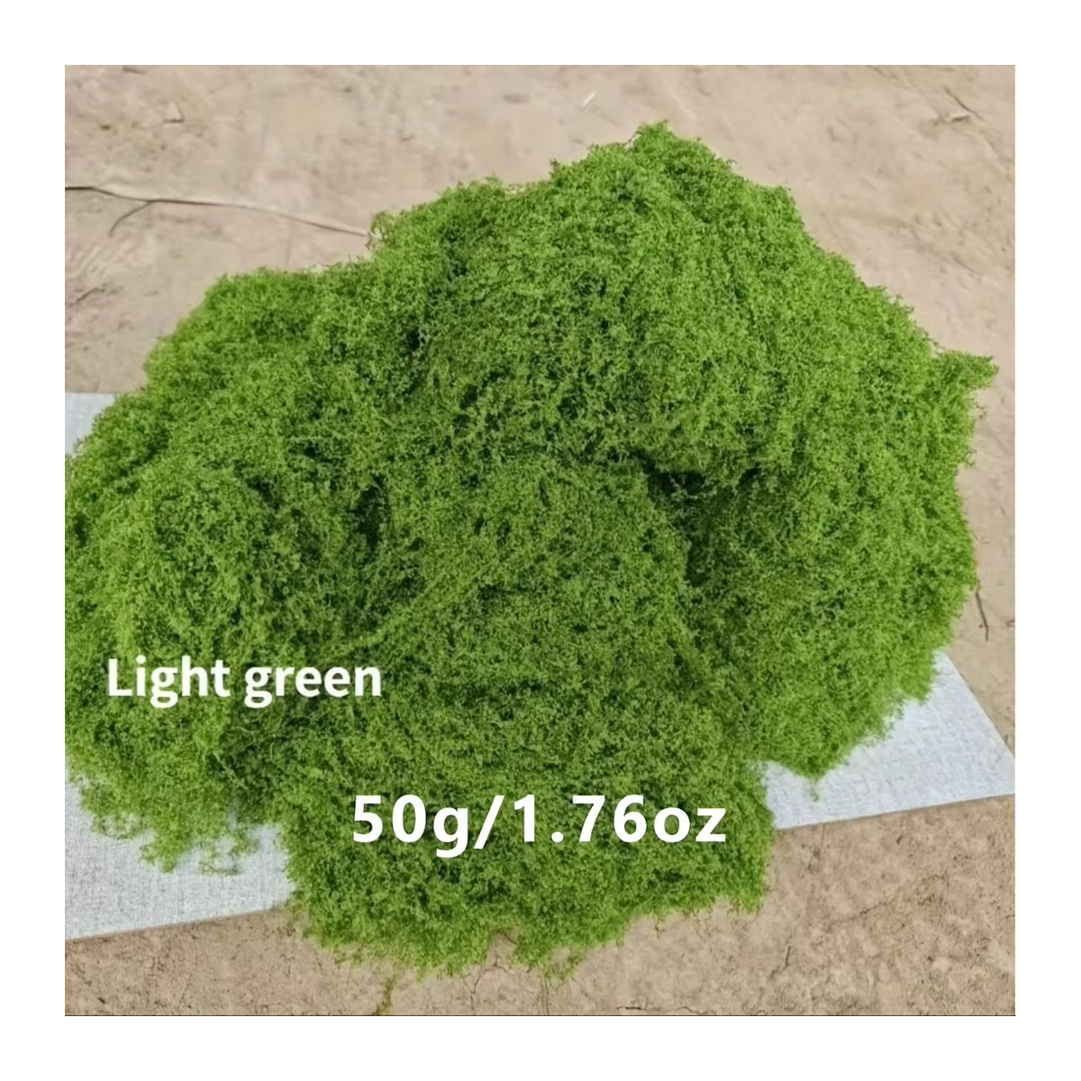 Grünes künstliches Moos für DIY-Handwerk und Dekoration, 50 g - Bild 6