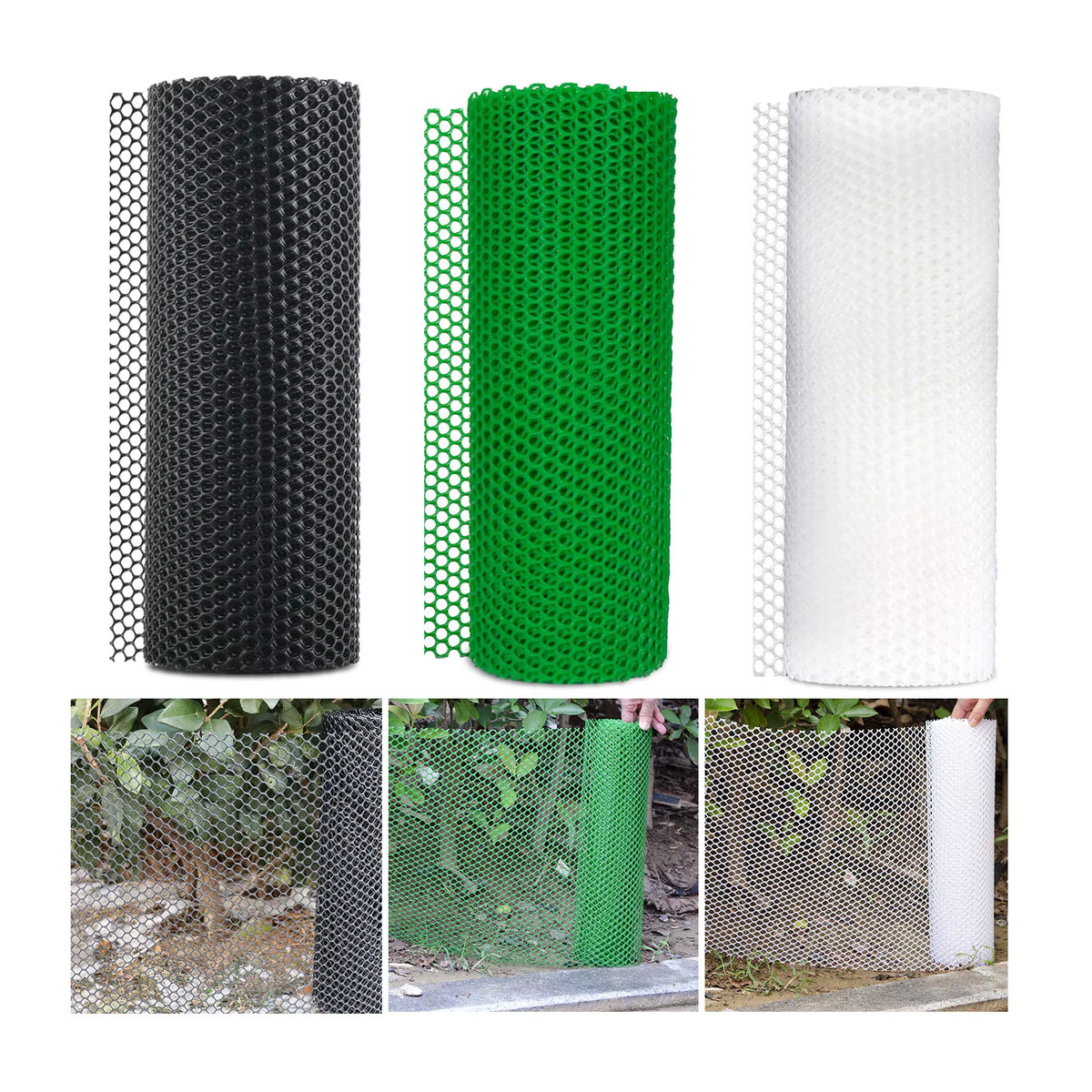 Grünes Kunststoff-Schutznetz für Garten und Geflügelzucht, Anti-Fall-Netz, Breite: 40 cm, Länge: 300 cm - Bild 4