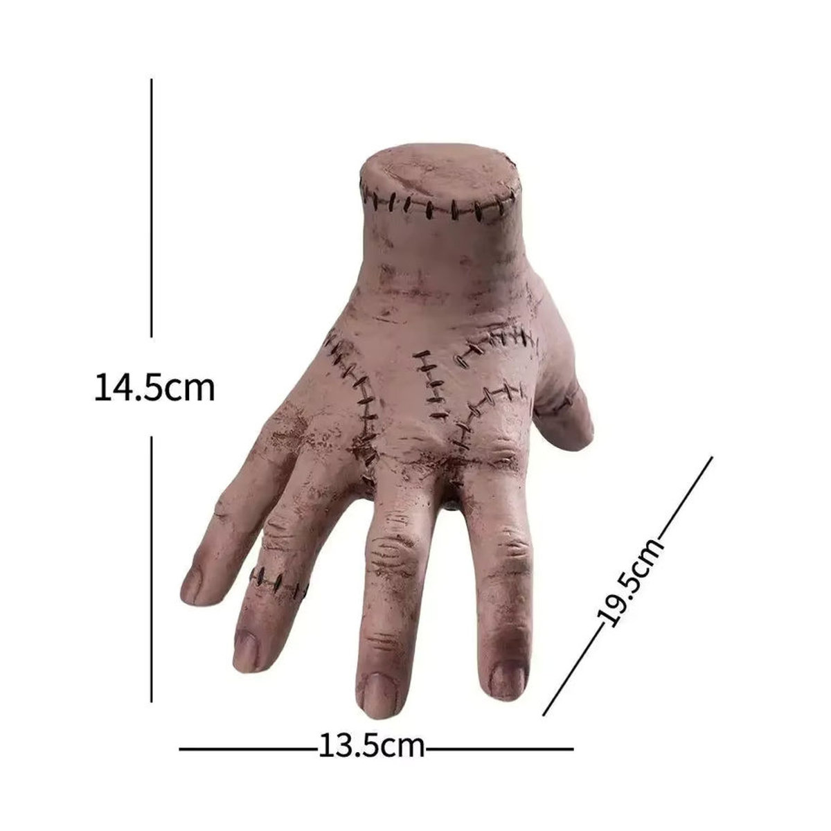Gruselige Halloween Hand-Skulptur im Gothic-Stil aus Kunstharz, beige, Deko-Requisite für Indoor und Outdoor - Bild 4