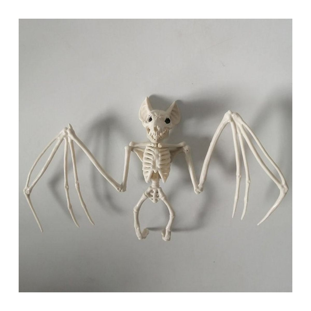 Gruseliges Fledermaus-Skelettmodell aus Kunststoff für deine Halloween-Dekoration in Weiß - Bild 1