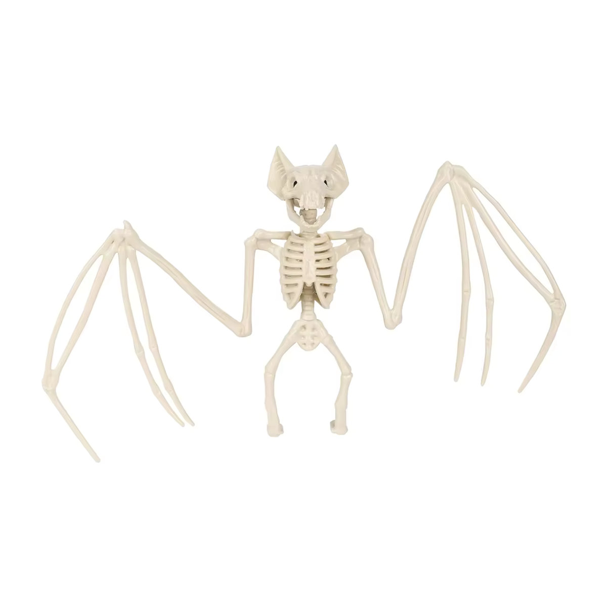 Gruseliges Fledermaus-Skelettmodell aus Kunststoff für deine Halloween-Dekoration in Weiß - Bild 2