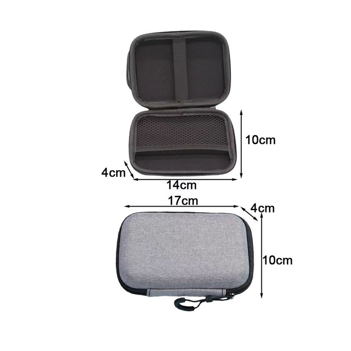 GRWIBEOU EVA Hard Case Aufbewahrungstasche und Schutzhülle für R36S/R35S Spielekonsole in Schwarz und Grau - Bild 6