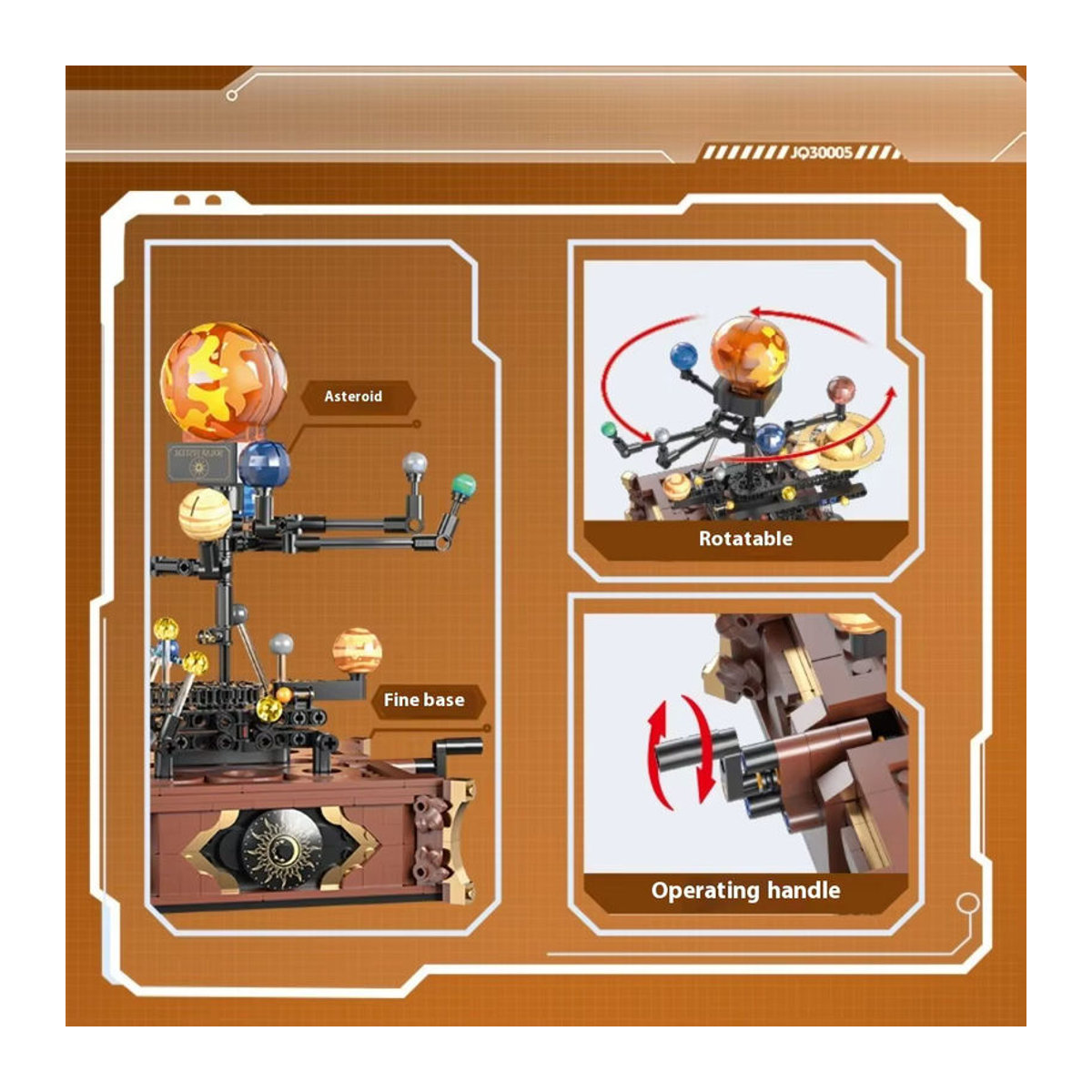 GSF MOC Sonnensystem Orbit Planet Modell Baustein Set als Luft- und Raumfahrt Dekoration für Kinder in Mehrfarbig - Bild 4