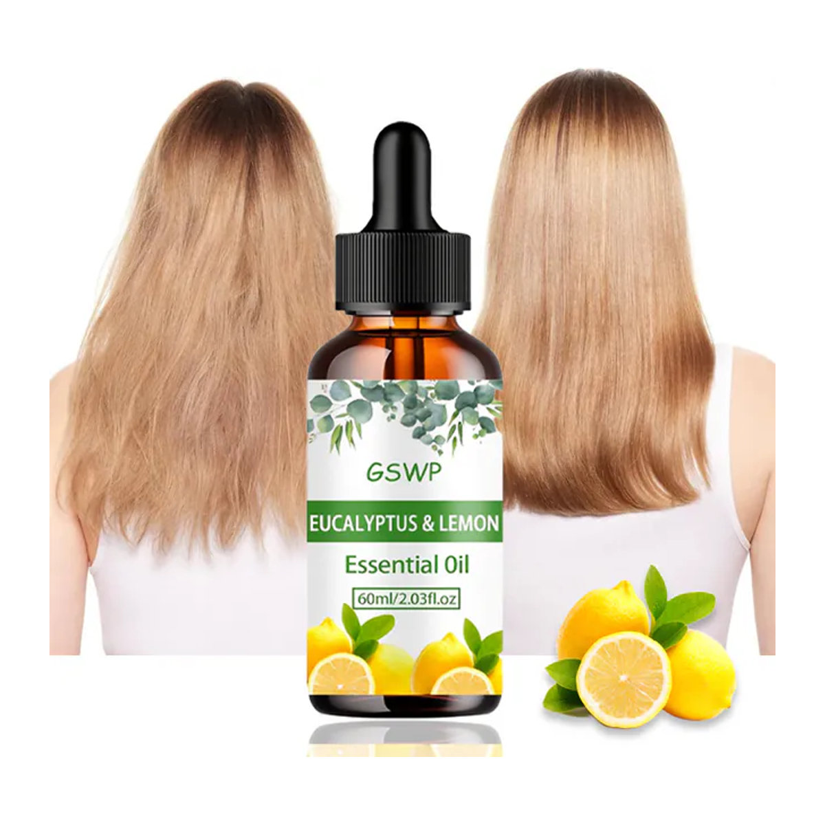 GSWP Ätherisches Öl Eukalyptus und Zitrone für Haarpflege, Hautpflege und Diffusoren, 60 ml, 120 ml, 180 ml - Bild 1