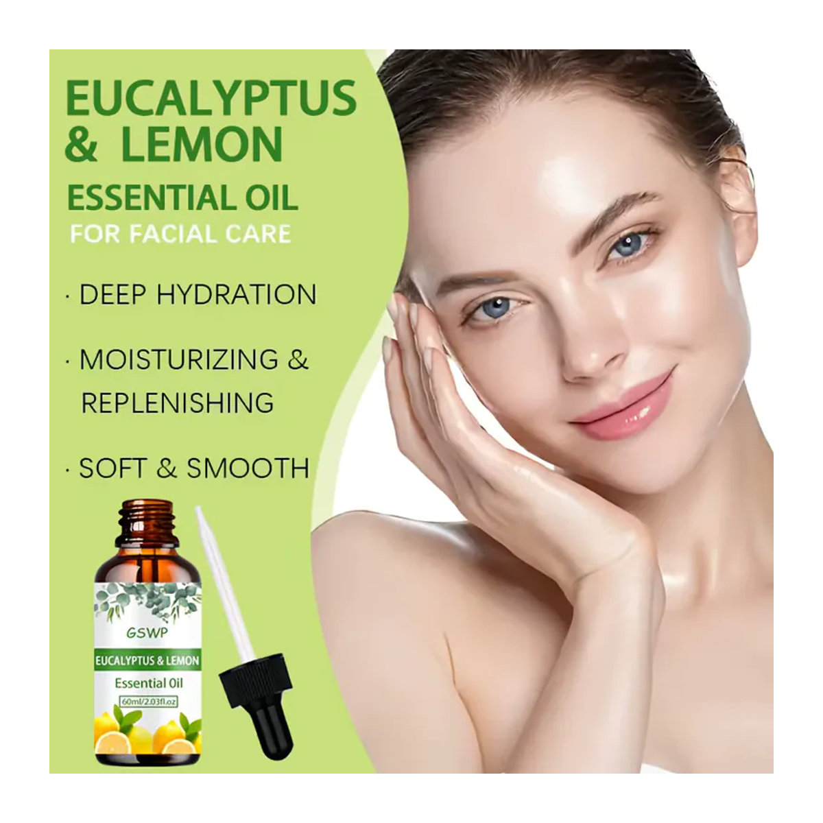 GSWP Ätherisches Öl Eukalyptus und Zitrone für Haarpflege, Hautpflege und Diffusoren, 60 ml, 120 ml, 180 ml - Bild 3