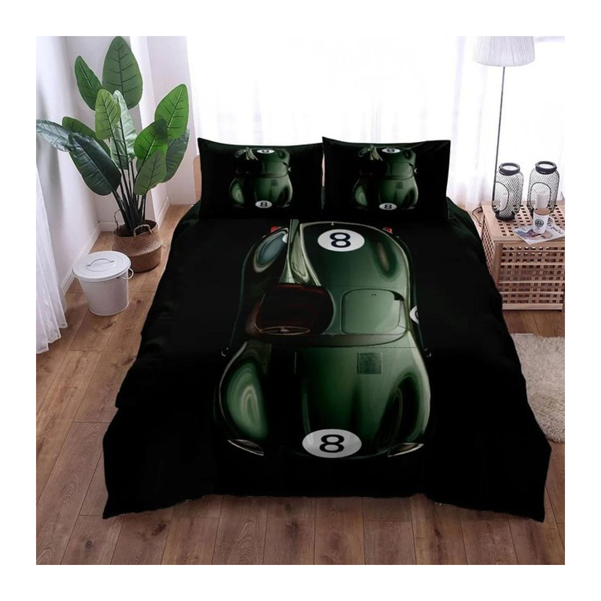 Gt3 Rally Bettwäsche Set mit Kissenbezug von JMG Household Supplies in Schwarz, Breite: 140 cm, Länge: 210 cm - Bild 1
