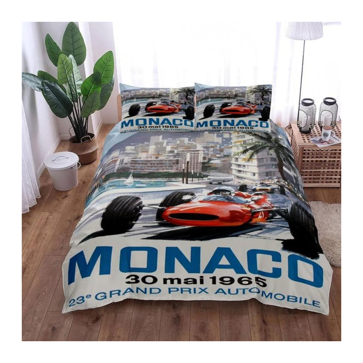 Gt3 Rally Bettwäsche-Set von JMG Household Supplies mit Kissenbezug, mehrfarbig, B/H: 140 x 210 cm - Bild 1