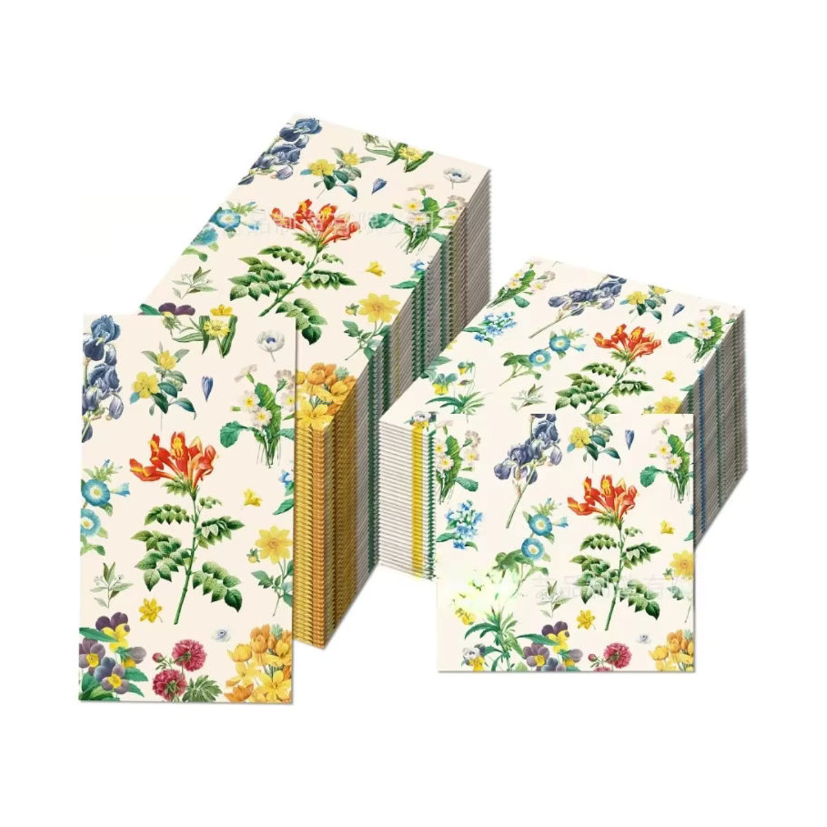 GUANYAO 2-lagiges Seidenpapier mit floralem Design für Hochzeit und Geburtstag, 20er Paket, Mehrfarbig, B: 33 cm, L: 40 cm - Bild 5