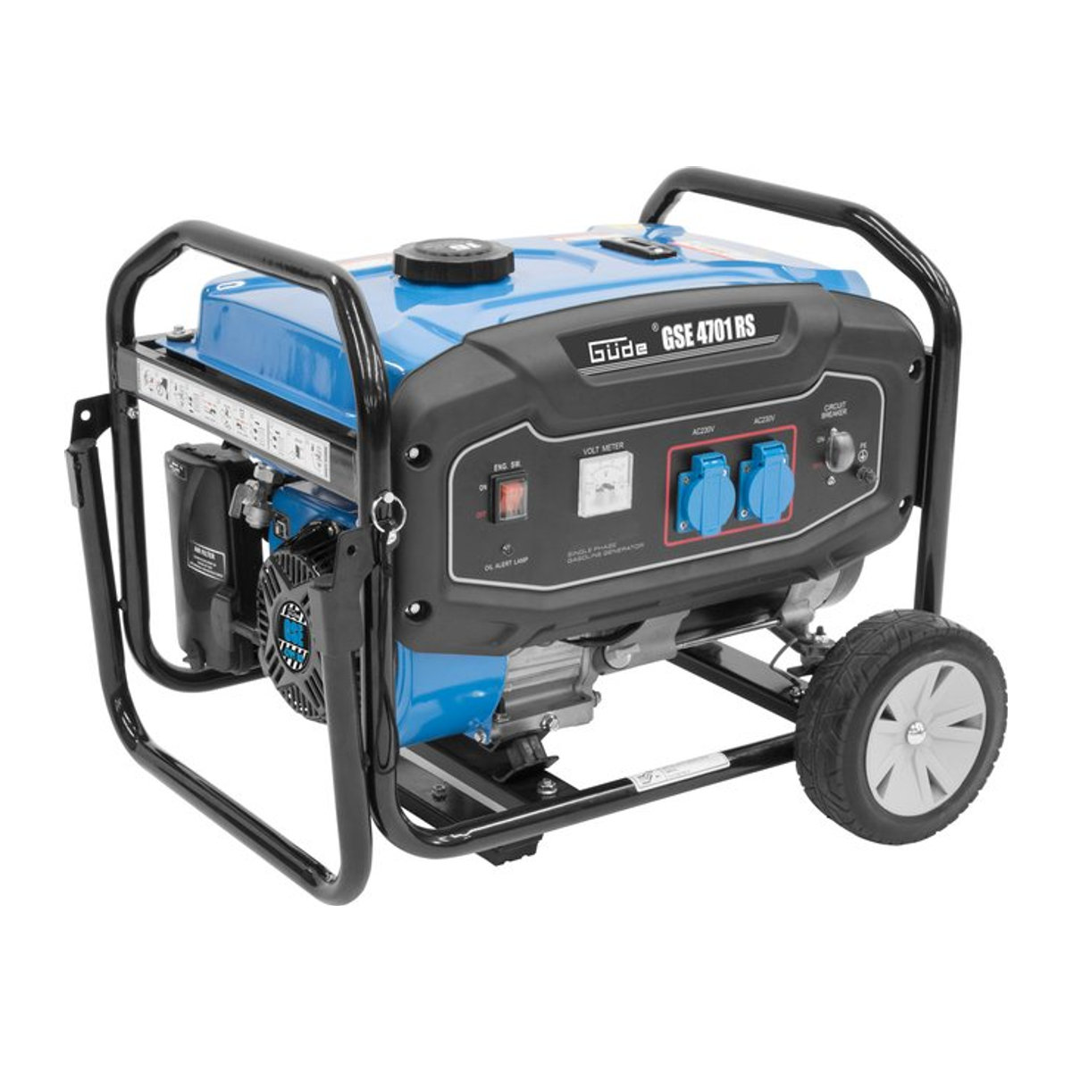 GÜDE Stromerzeuger GSE 4701 RS, 4-Takt mit Synchrongenerator, 5,5 kW, Blau - Bild 1