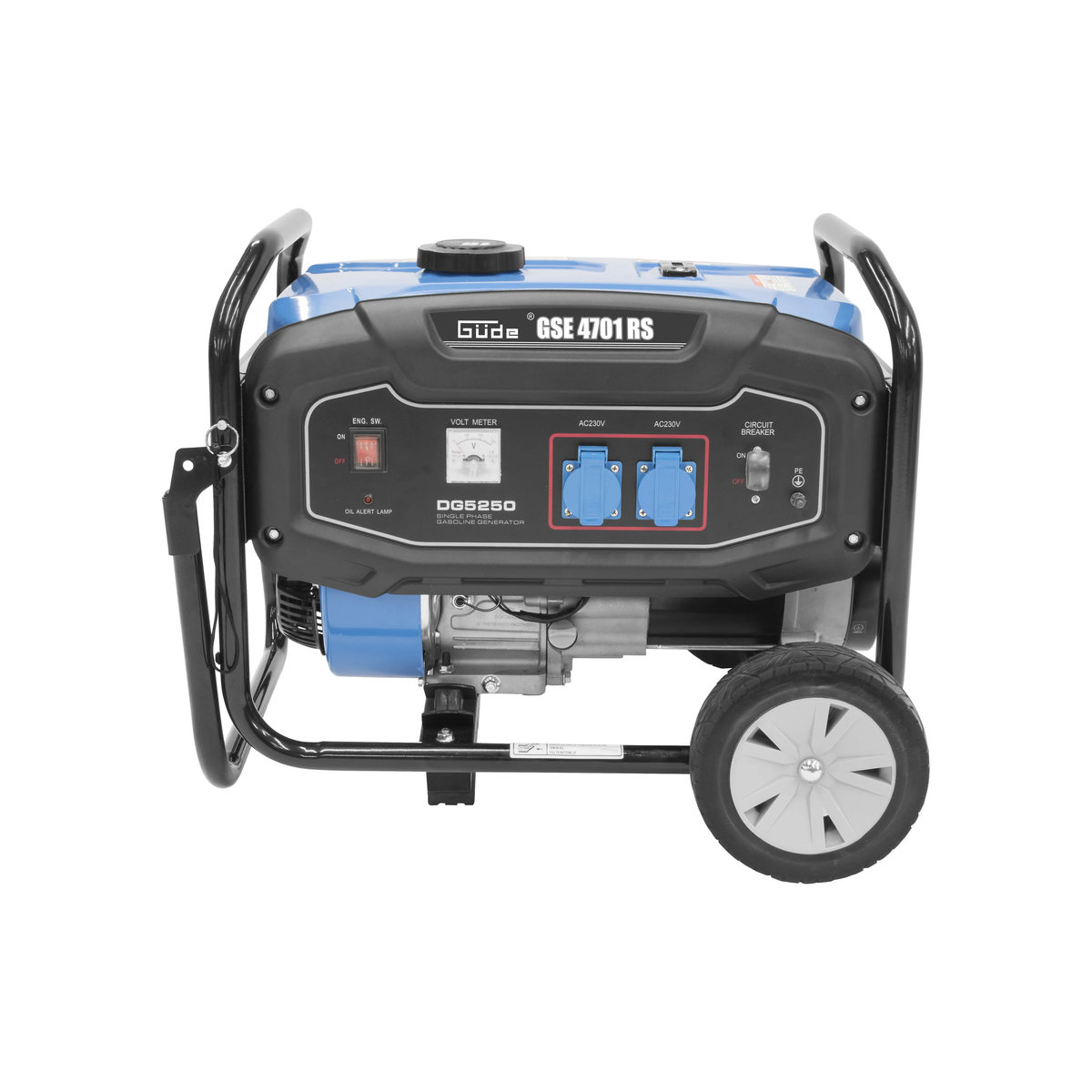 GÜDE Stromerzeuger GSE 4701 RS, 4-Takt mit Synchrongenerator, 5,5 kW, Blau - Bild 2