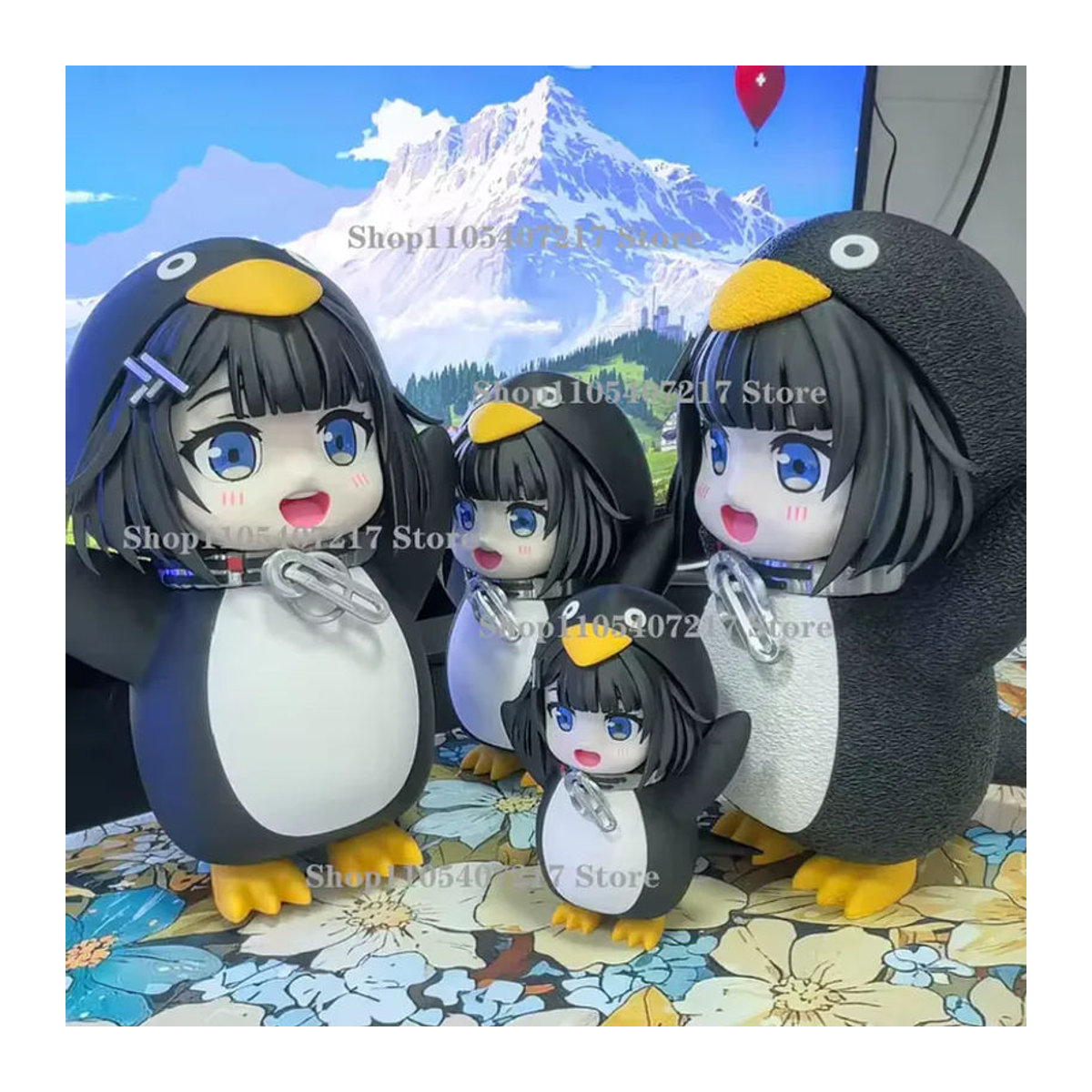 Gugugaga Anime Modellfigur als 3D-Druck-Puppe in Schwarz aus Kunststoff - Bild 2