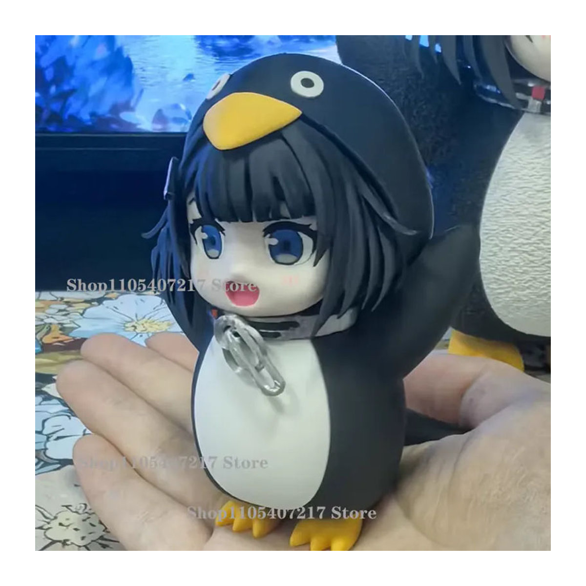 Gugugaga Anime Modellfigur als 3D-Druck-Puppe in Schwarz aus Kunststoff - Bild 3