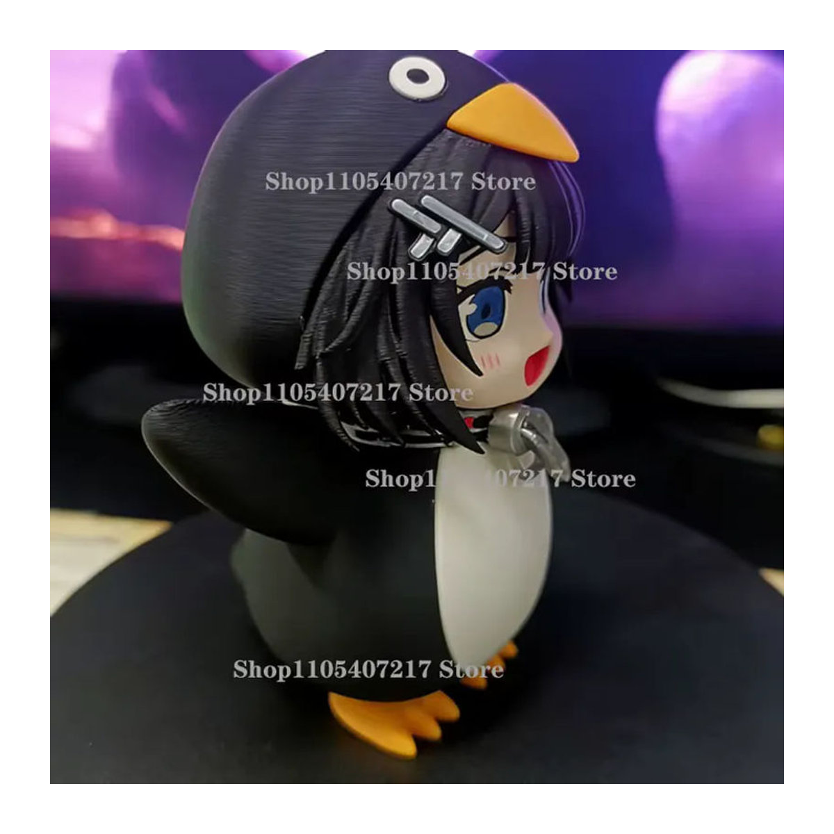 Gugugaga Anime Modellfigur als 3D-Druck-Puppe in Schwarz aus Kunststoff - Bild 5