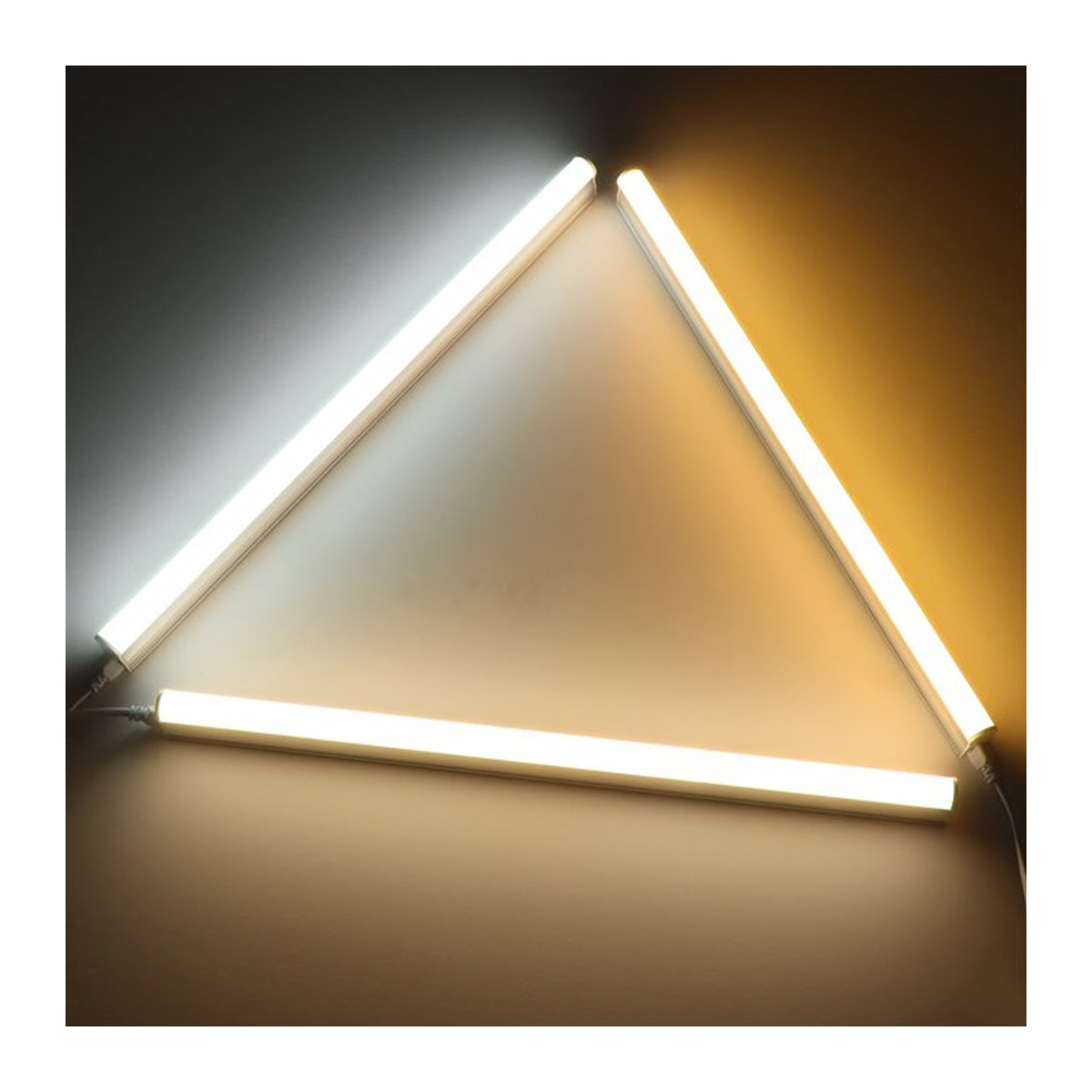 Guillermo LED-Leiste aus Aluminium in Weiß, 15 W, 50 cm Länge, minimalistisches Design für Büro, Galerie oder Geschäft - Bild 1