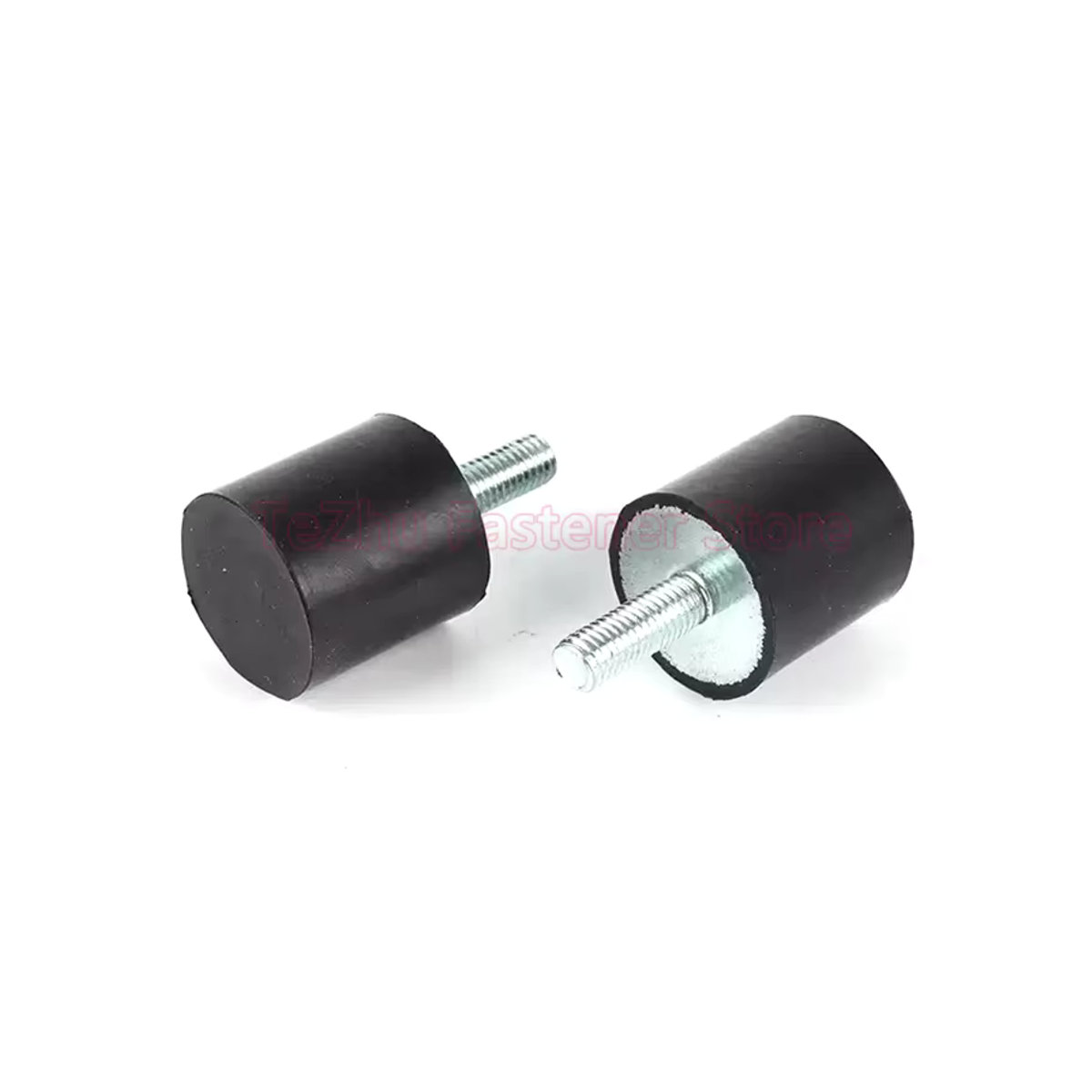 Gummi Stoßdämpfer VE-Typ Anti-Vibrations-Dämpfer mit Außengewinde in Schwarz für M3 M4 M5 M6 M8 M10 M12 M16 - Bild 2