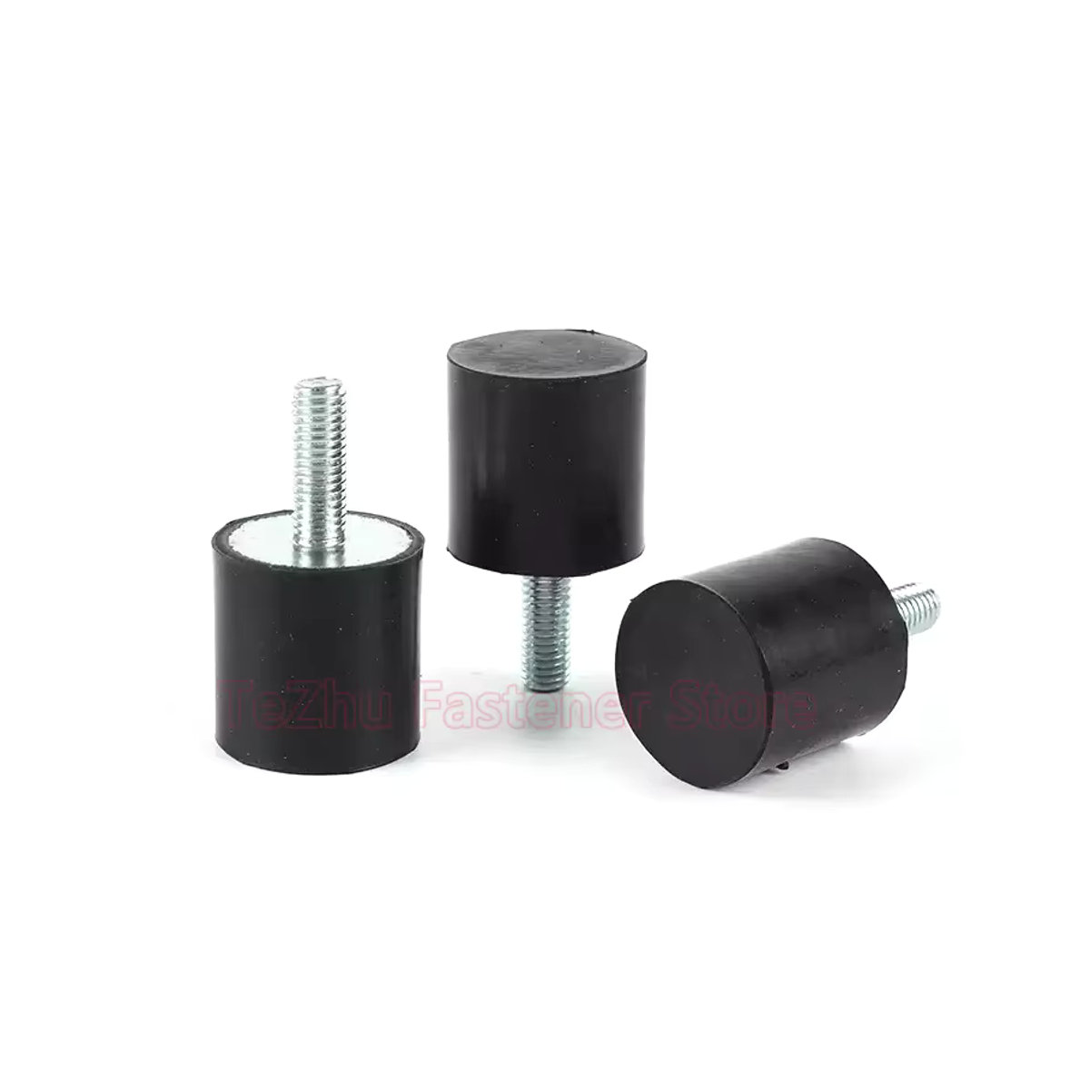 Gummi Stoßdämpfer VE-Typ Anti-Vibrations-Dämpfer mit Außengewinde in Schwarz für M3 M4 M5 M6 M8 M10 M12 M16 - Bild 3