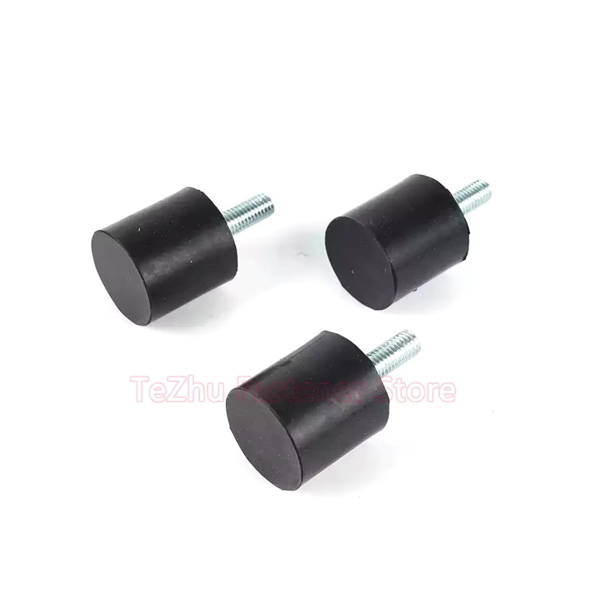 Gummi Stoßdämpfer VE-Typ Anti-Vibrations-Dämpfer mit Außengewinde in Schwarz für M3 M4 M5 M6 M8 M10 M12 M16 - Bild 4