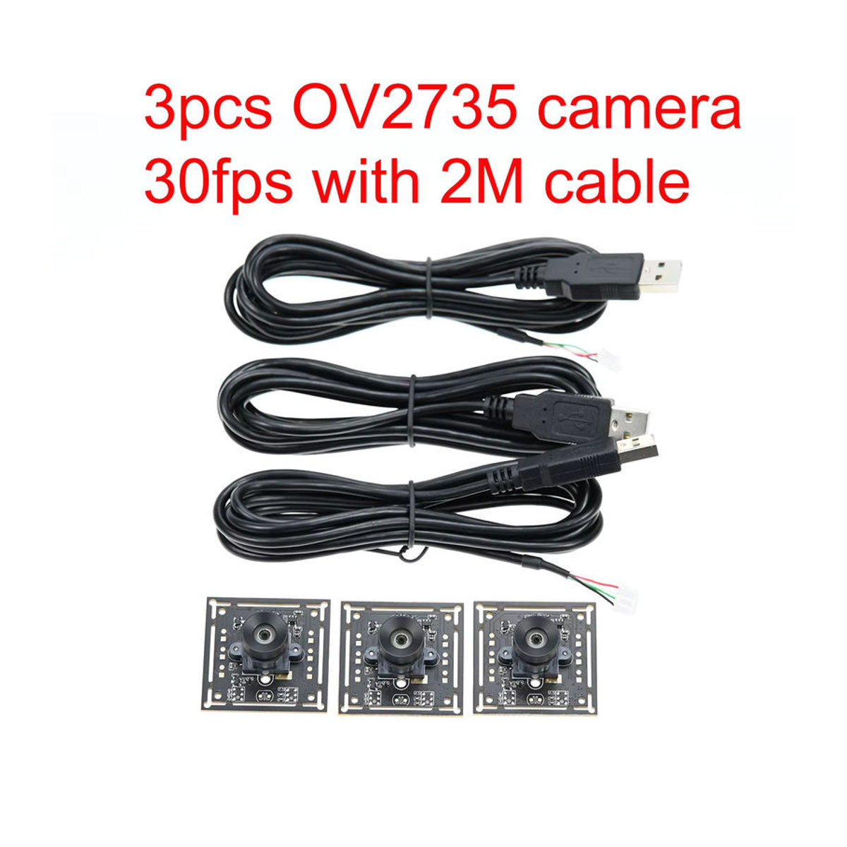 GXIVISION OV9732 USB-Kameramodul 2MP 30FPS mit 100 Grad Sichtfeld in Schwarz, kompatibel mit OV2735, IMX179 und OV2710 für Autodarts.io Scoring - Bild 4