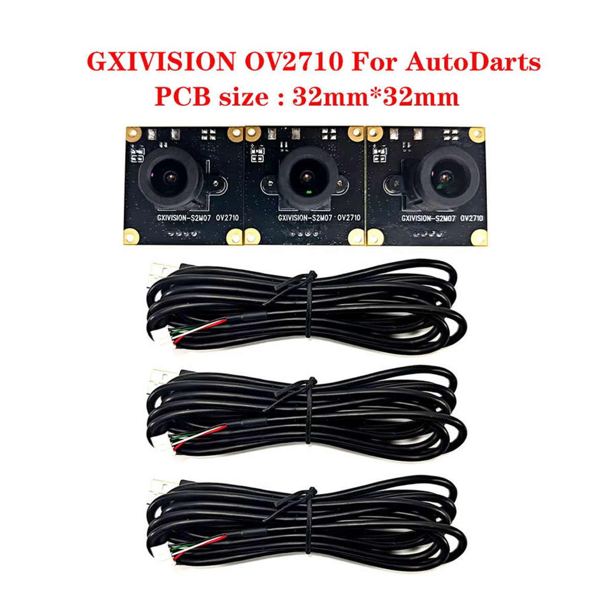 GXIVISION OV9732 USB-Kameramodul 2MP 30FPS mit 100 Grad Sichtfeld in Schwarz, kompatibel mit OV2735, IMX179 und OV2710 für Autodarts.io Scoring - Bild 5